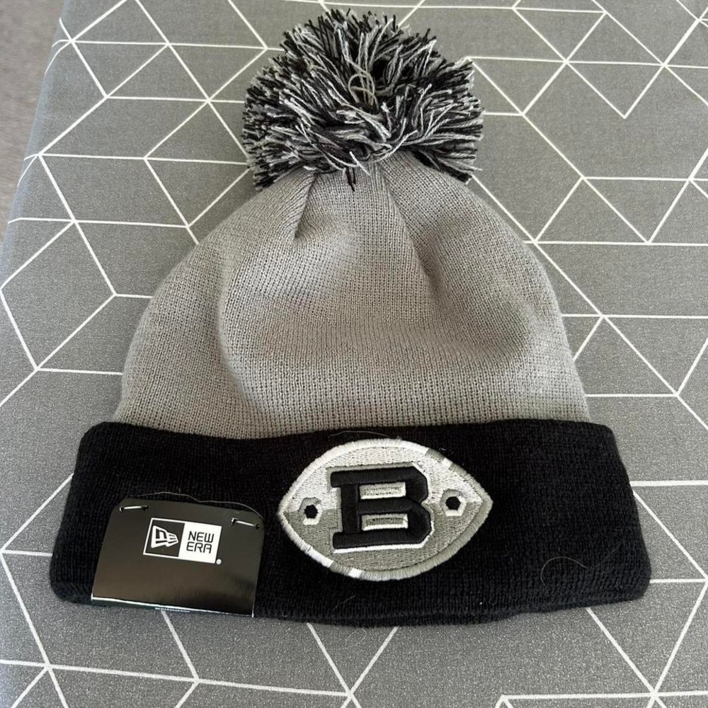 Brand New Grey and Black Birmingham Iron vintage AAF beanie
